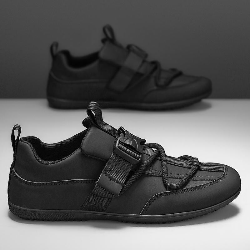 Fashion PU Leather Casual Shoes For Man Summer Flat Casual Sneaker Man Buckle Original Designer Men's Shoes Zapatos Para Hombre