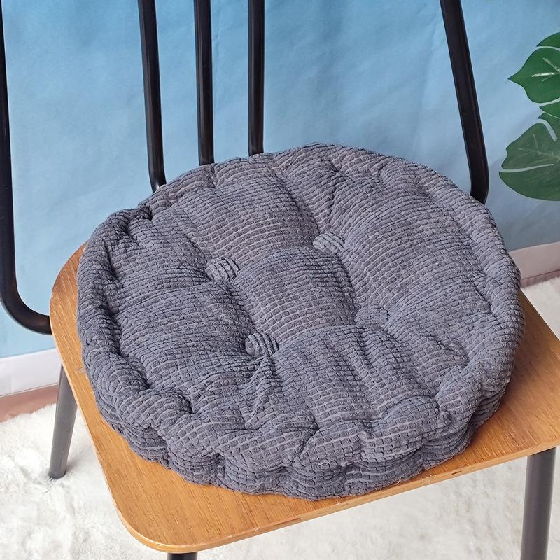 Cuscino per Sedia in Velluto a Coste con Chicchi di Mais 3D Fatto a Mano – Cuscino per Seduta Tatami Spesso