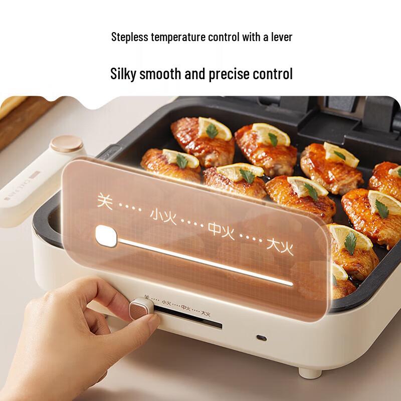 Bear Multifunctional Double-Sided Electric Griddle CN plug (adapter included)