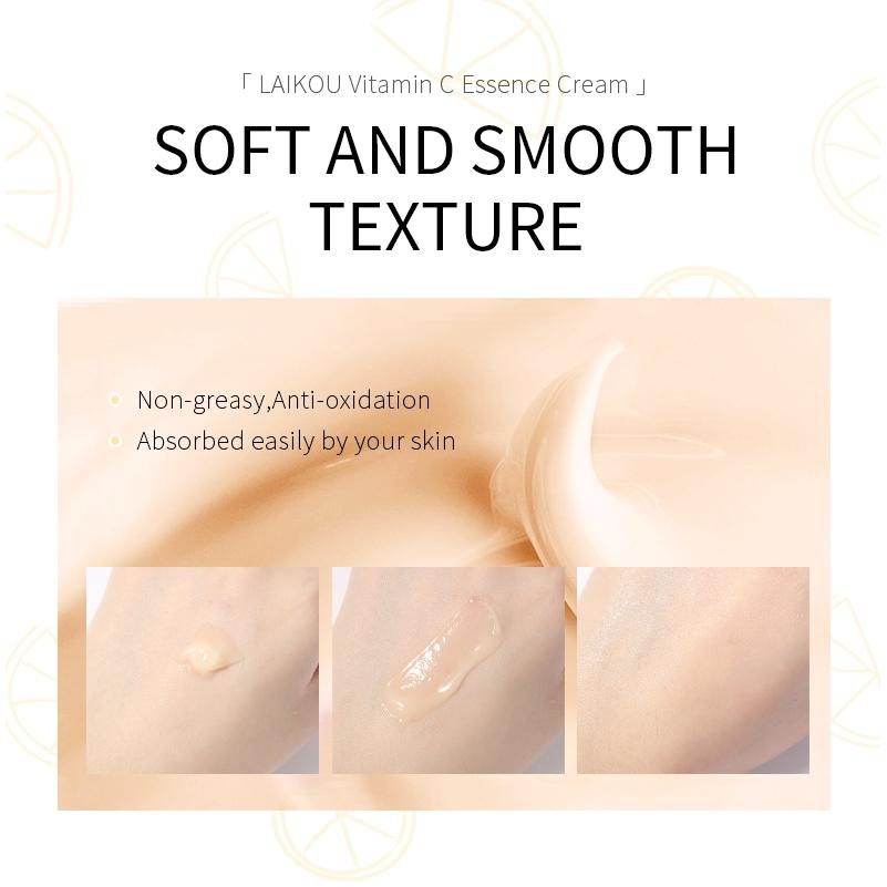 LAIKOU Vitamin C Whitening Cream Remove Freckle Blemish Brighten Moisturizing Face Cream 25g