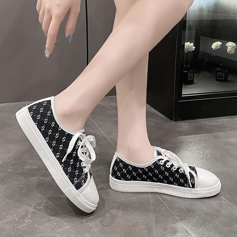 Spring and Autumn New Canvas Shoes Women's Fashion Versatile Casual Comfortable Sports Shoes European and American Soft-soled Student Shoes