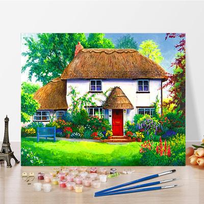 Artes DIY Pintura por números Pintura a óleo digital Pintura com diamantes Hobbies Pintura a óleo Decoração para casa Pintura com números