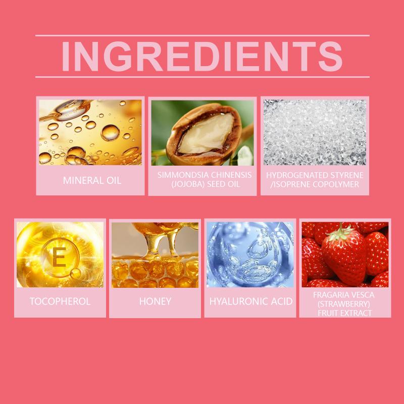 Eelhoe Strawberry Flavor Moisturizing Lip Oil Moisturizing Moisturizing Softening And Caring For Lip Skin Daily Lip Oil