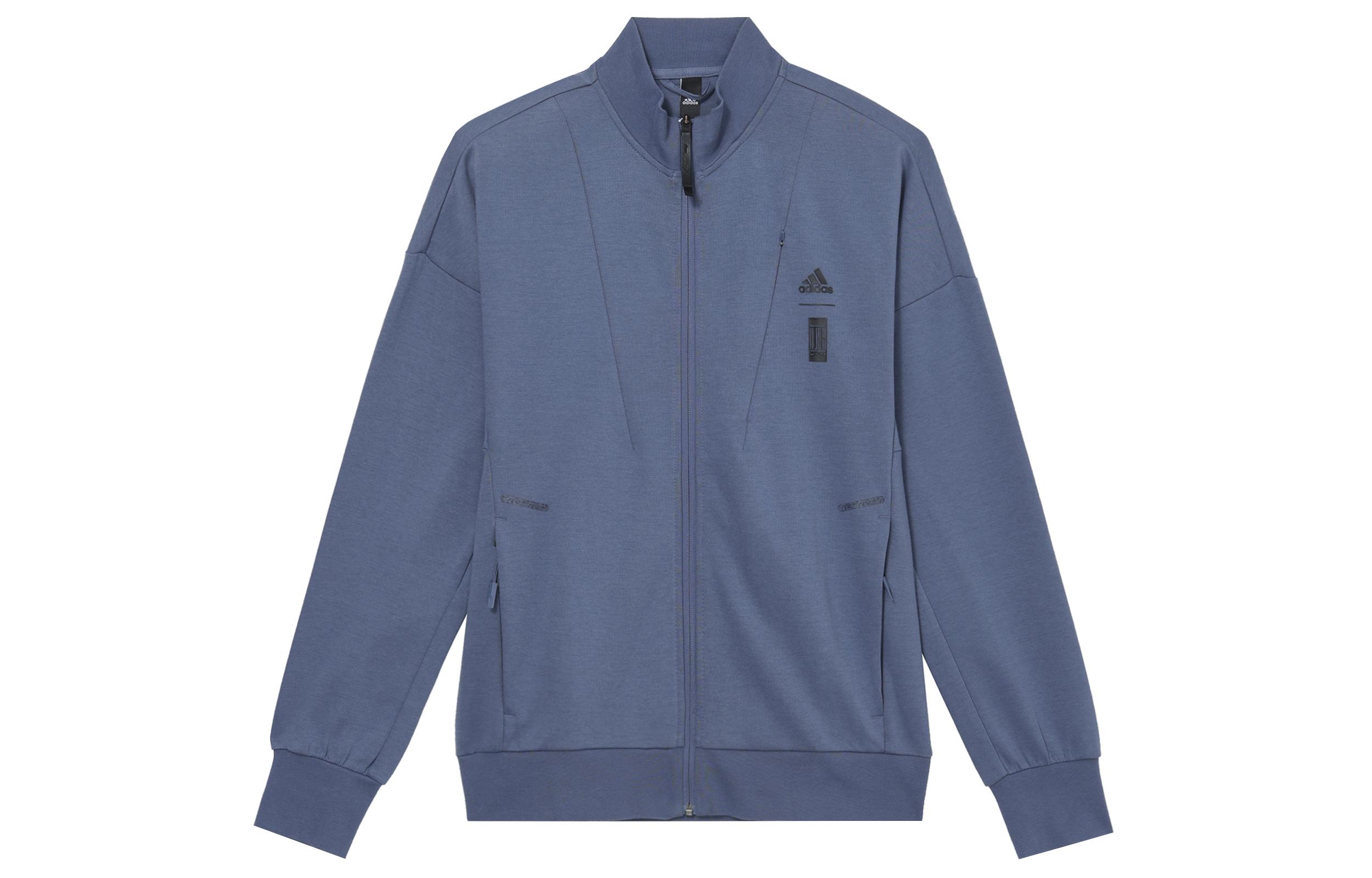 Adidas Jackets Men s Pale Cyan Stand Collar Moderate Other HE5127 XXL