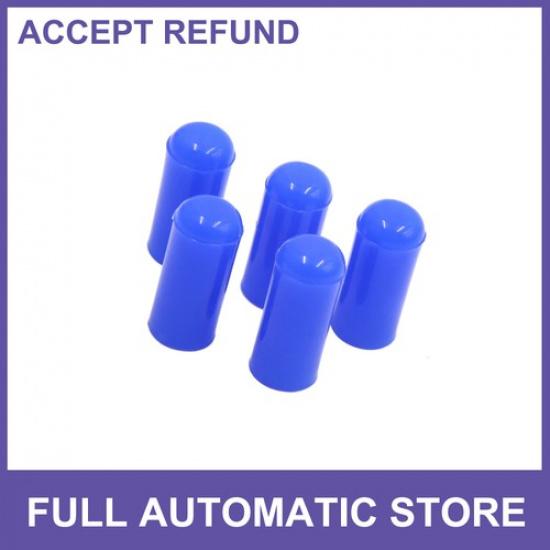 5 pcs 4mm 016  Silicone Blanking Cap Intake Vacuum Hose Tube End Bung Blue