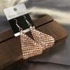 Exaggerated Geometry Metal Sequins Earrings Dangling Pendant Earrings  Music Festival