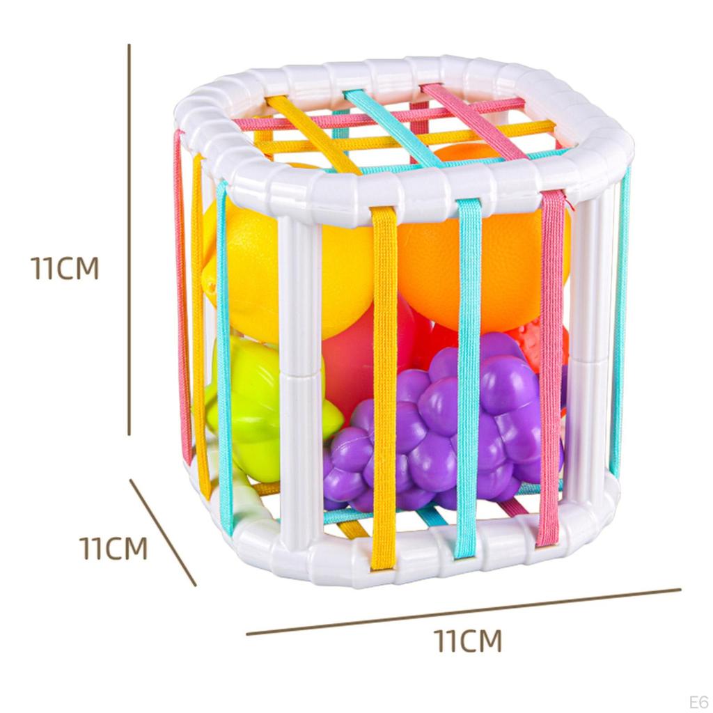 Baby Shape Sorter Toy Sensory Bin Educational Montessori Toys Color Recognition Preschool