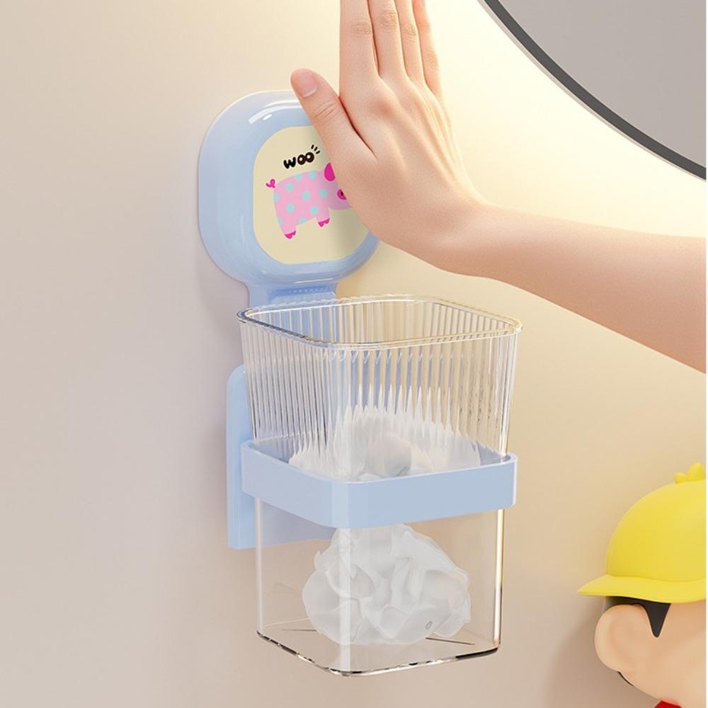 Plastic Suction Cup Storage Box Save Space Shower Storage Rack Shower Basket