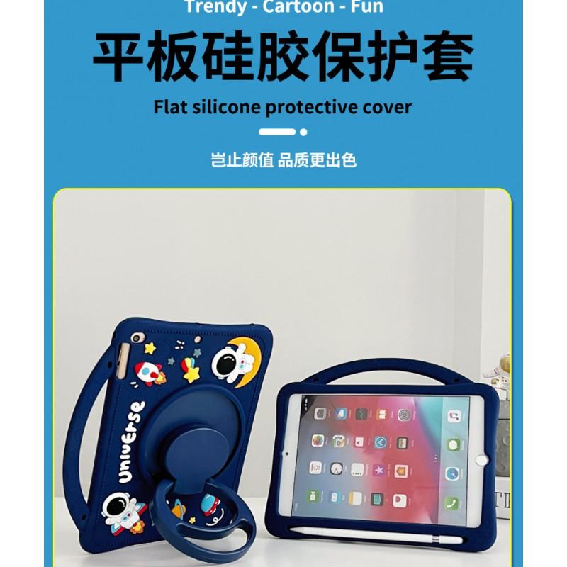 Silicone Case BBK A6 11.6 Inch S6 12.7 Tablet With 360 Rotating Handle Astronaut Design Pen Slot Shockproof Stand