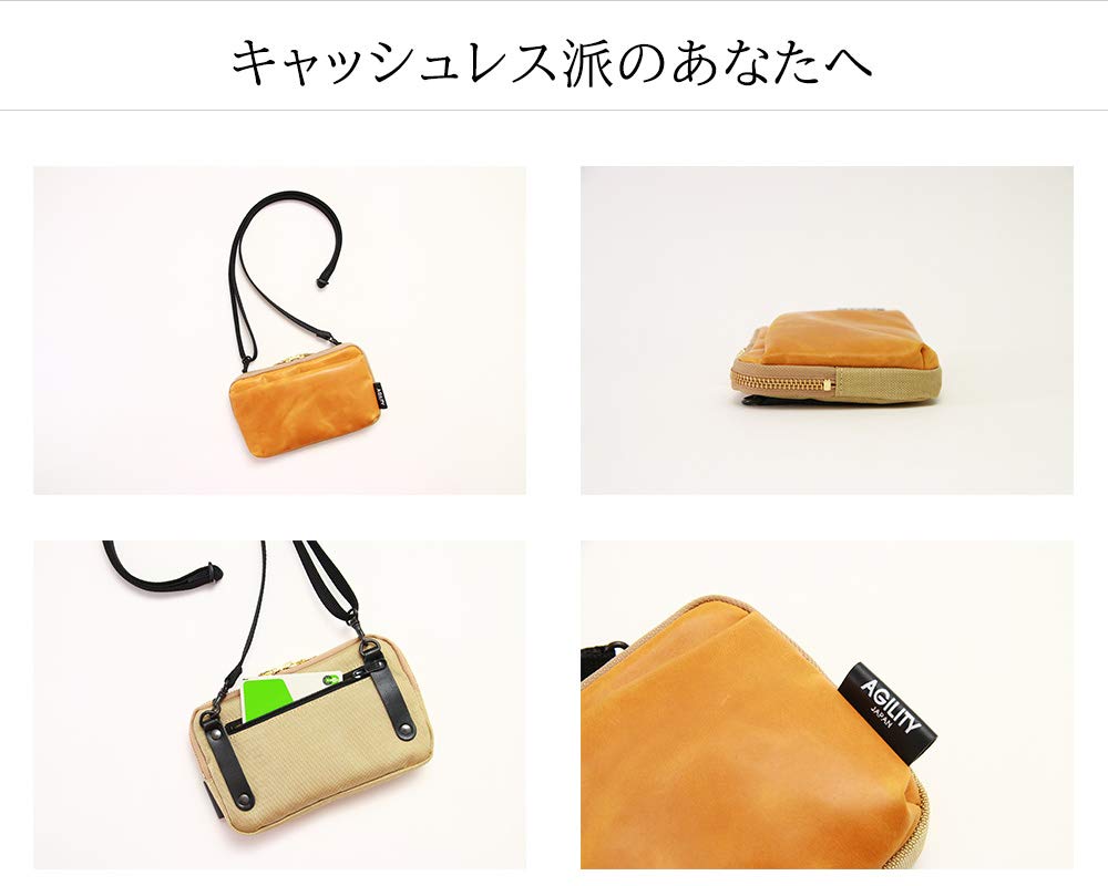 AGILITY Affa Pochette Shoulder A6 Maternity Notebook Medicine Notebook Wallet Shoulder Mini Bag "Park W"