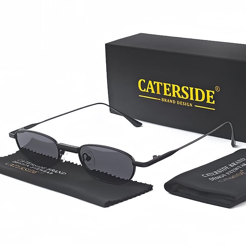 CATERSIDE Retro Polarizační Sluneční Brýle Pánské Malý Rám TAC Skla Punkové Sluneční Brýle Dámské Rybářské Venkovní Párty Brýle Letní
