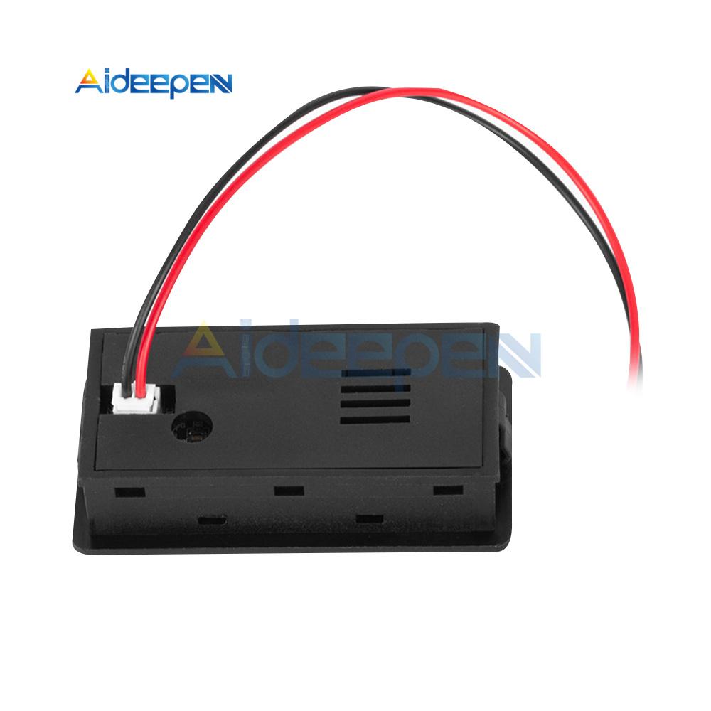 DC8-100V LCD Digital Display Battery Capacity Indicator Voltmeter Lead-acid Battery Power Indicator Meter With Alarm Temperature