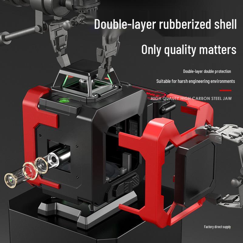 Delixi 12-Point High-Precision Green Laser Level for Outdoor Use