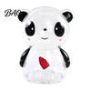Plastic Piggy Bank Clear Panda for Kids, Cash Coin Bank, Money Saving Jar Box Decoration, Christmas Birthday Girls Boys Durable