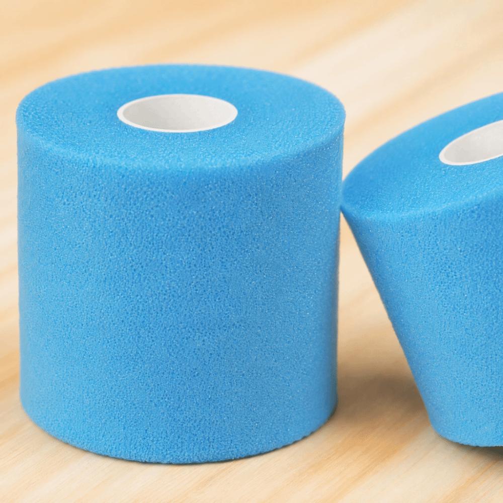 2PCS Shockproof Athletic Tape Breathable Underwrap Tape Comfortable Foam Underwrap Sports Training синий