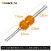 Bowarepro 40PCS Air Conditioner Valve Core Bug Screwdriver Air Valve Wrench Car A/C R12