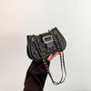 Fashion Plaid Designer Handbags Chain Belt Shoulder Bag Casual Versatile Lock Crossbody Bags For Women Premium
