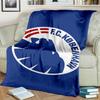 Fc Copenhagen Lion Crest Blanket Suitable for Sofas, Beds, Offices, And Camping - Perfect Gift for Halloween Christmas
