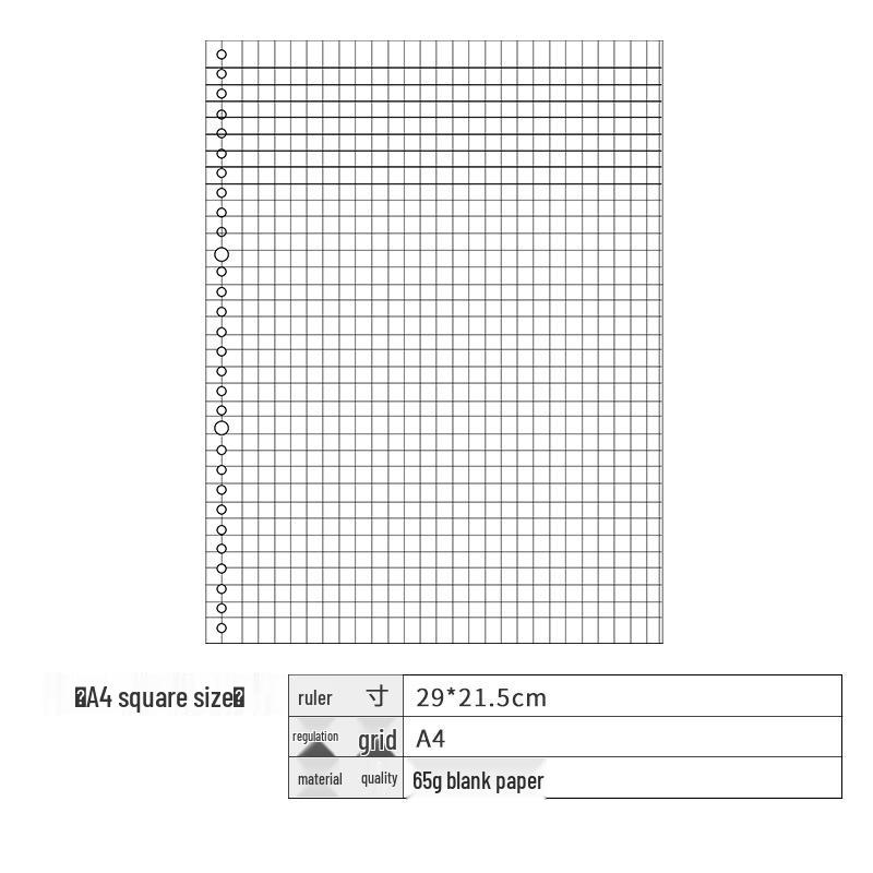 A5 Nachfüllbares 6-Loch-Notizbuch & A6/A7 Planer mit leeren Seiten