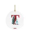 26 Letters Santa Christmas Pendant Acrylic Car Pendant Christmas Tree Decoration