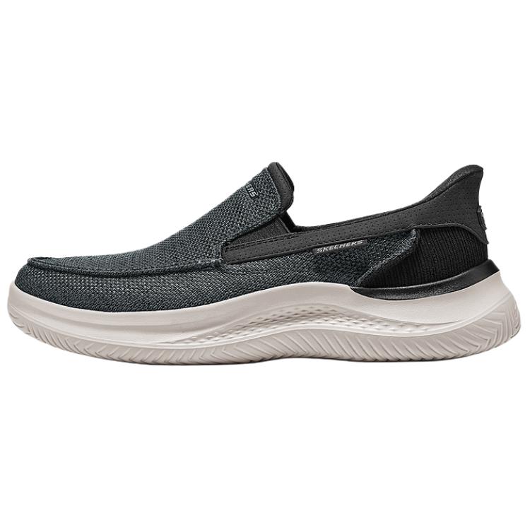 Skechers Casual Slip-On Comfortable Low-Top Lifestyle Shoes Men sneakers Black 205734-BKGY 41