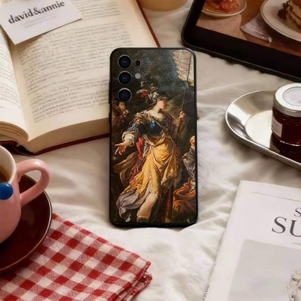 

Renaissance works Phone Case For Samsung S25,S24,S21,S22,S23,S30,Ultra,S20,Plus,Fe,Lite,Note,10,Soft Black Cover Samsung S23plus5G
