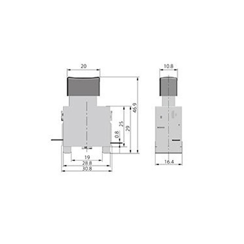 KEDU HY58-2 4 Pins Trigger Switch On Off Push Button Switches with Brake for Electric Power Tool Equipment AC 125/250V 16/19A
