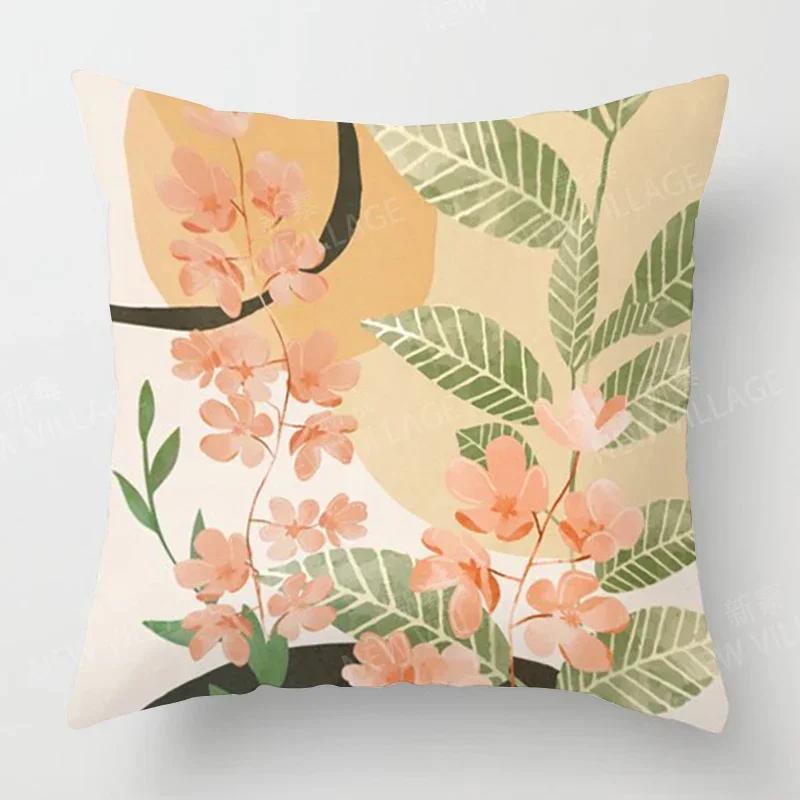 Nordic Fall Home Autumn Decoration Throw Pillow Cover Sofa Cushion Cover Modern  Living Room
