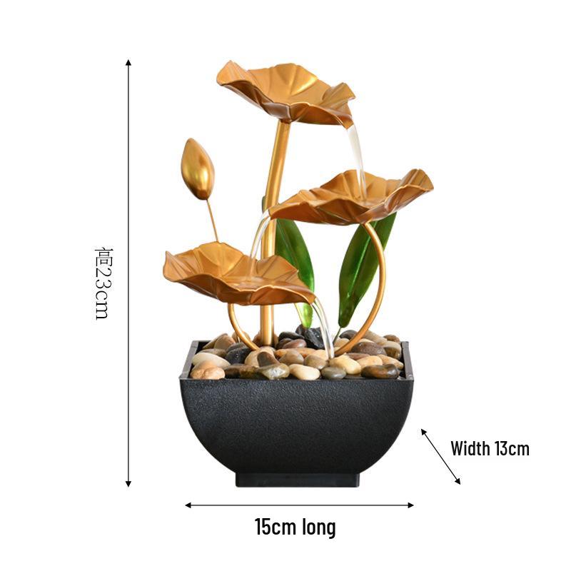 

Железное искусство Светлая роскошь Маленький настольный циркулятор воды - Современное украшение для дома и офиса