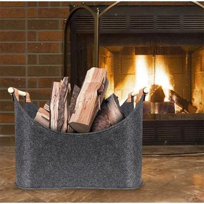 Collapsible Firewood Storage Bin Extra Large Fireplace Wood Bag  Sundries Storage