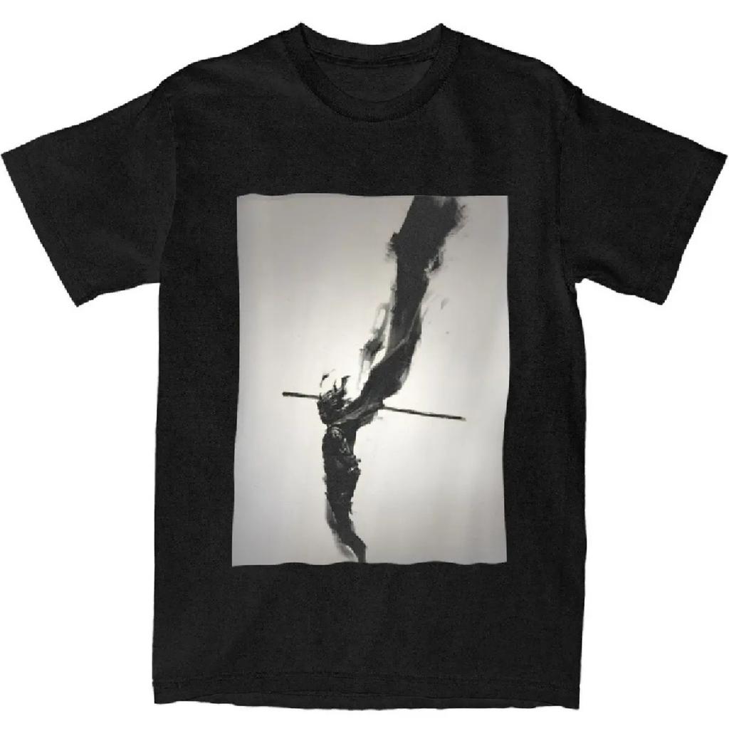 Black Myth WUKong T-shirt Plażowa Koszulka Vintage Bawełniana Koszulka Harajuku Dla Mężczyzn Krótki Rękaw Casualowe Koszulki