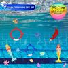 18 Pcs Diving Pool Toys for Kids Ages 3-12 Set with Storage Bag,Pool Games Summer Swim Water Sinking Mermaid Toys