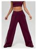 Women's Loose Wide-Leg White Striped Casual Pants - Anti-Pilling Modal, Autumn/Winter Collection