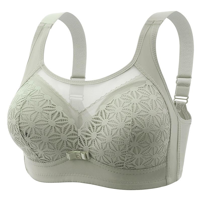 High-end tube top beauty back without steel ring gathering adjustment bra thin cup breathable anti-light four-breasted underwear