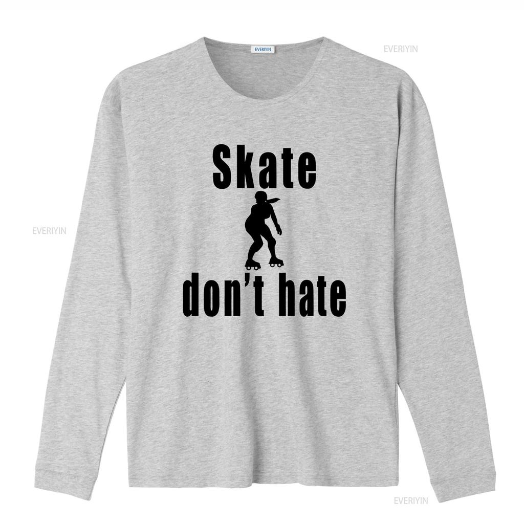 Skate Dont Hate Roller Derby T Shirt for Skating Club Girls Vintage Washed Comfortable Stretched Top For Everyday Wear