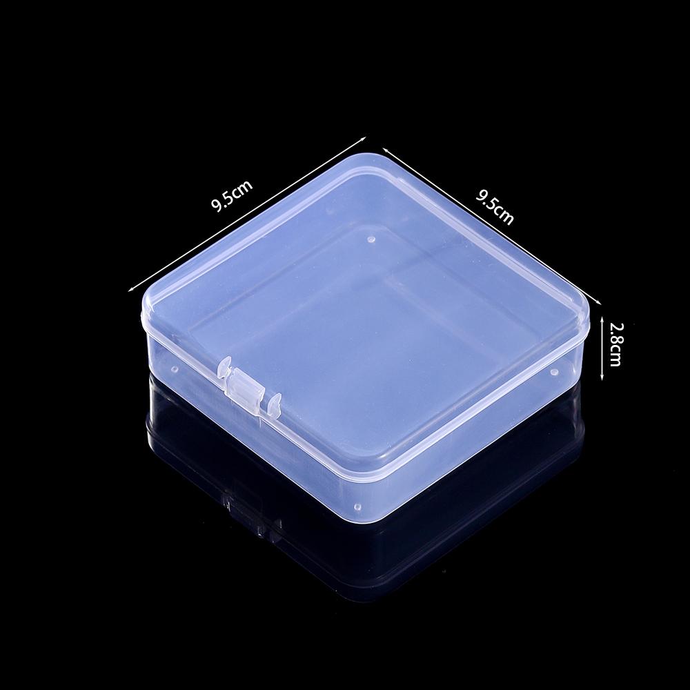Multiple Styles Storage Container Jewelry Box Clear Plastic Organizer Box Earrings Rings Beads Storage Organizer Display Case