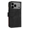 For iPhone 17 Pro Max Leather Case with Strap Zipper 9 Card Slot Phone Cover Stand