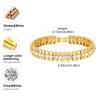 Jewelry Block Chain Bracelets Waterproof Cubic Zirconia Bangle  Jewelry Accessories