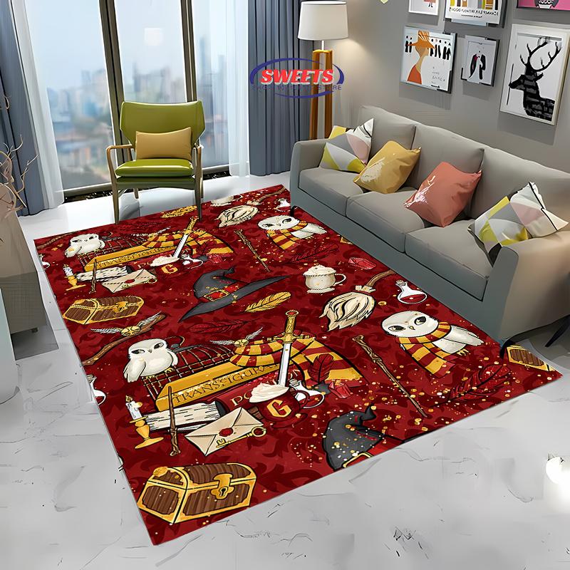 New Arrive Magic Props Pattern Large Carpet for Living Room Cartoon Bedroom, Sofa Doormat Kitchen Floor Rug Anti-slip Decor Mat