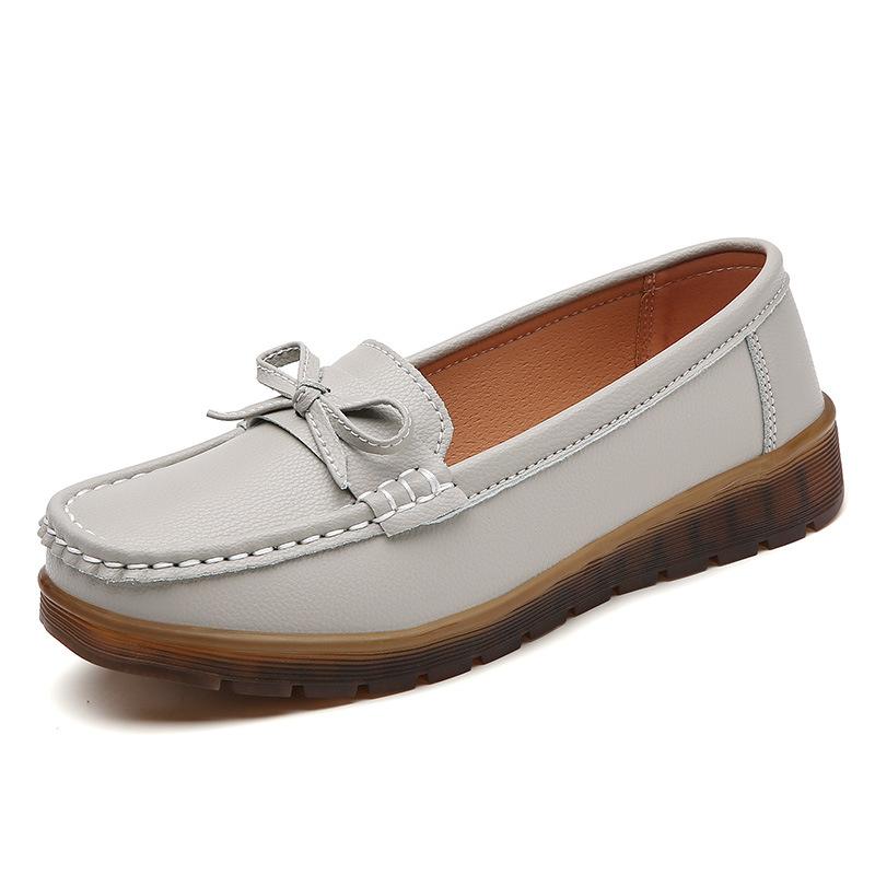 New Spring Bean Shoes for Women Super Soft and Comfortable Women's Singles Shoes for Middle-aged and Elderly People