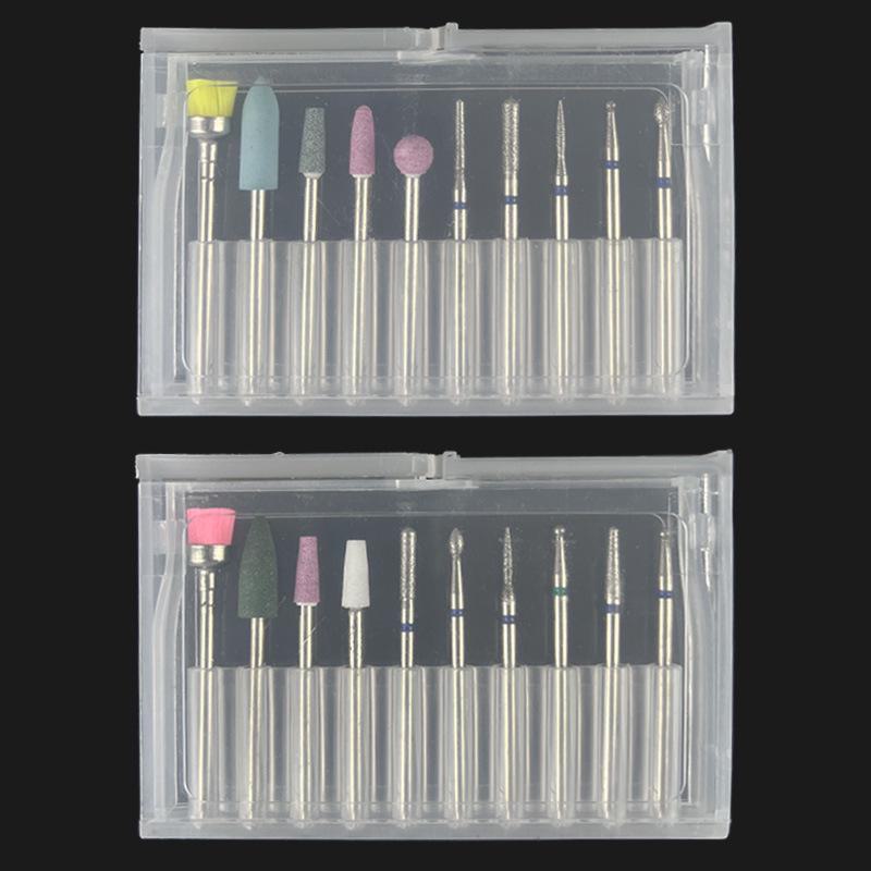 Nail Grinding and Polishing Set with Diamond Ceramic Heads for Nail Removal