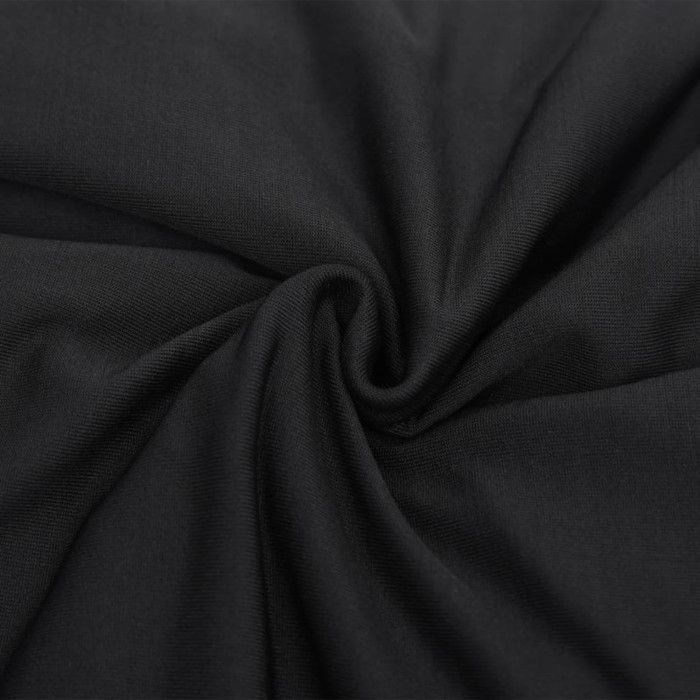 VidaXL Stretch Sofa Cover 2-Seater Black Polyester Jersey 332933