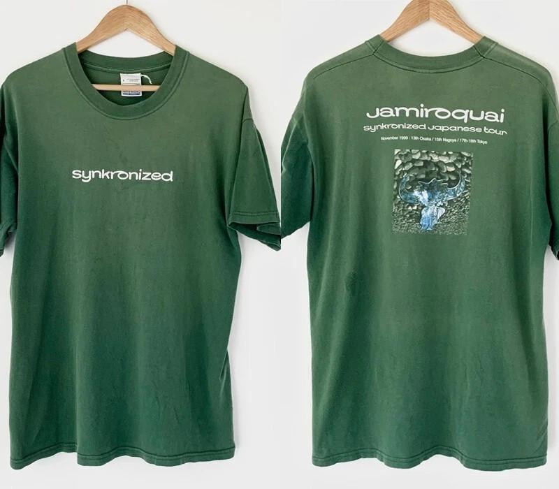 Jamiroquai Synkronized Japan Tour Double Sided T Shirt Full Size S-5XL S разноцветный