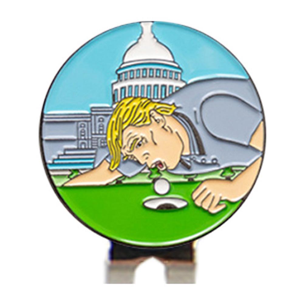 

Funny Magnetic Ball Markers Clips Magnetic Golf Ball Markers with Hat Clips Stylish Golf Accessories for Men & Women жовтий