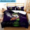 3PCS Jo-ker's Masked Faces 3pcs Bedding,Including 3PCS Duvet Cover And 2pcs Pillowcases Perfect for Christmas,Ideal for Bedroom, Dormitory