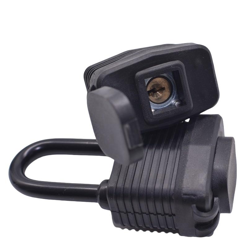 Rubber Shell Anti-rust Padlock Outdoor Waterproof Anti-theft Lock Balcony Window Lock Courtyard Door Long Beam Large Lock