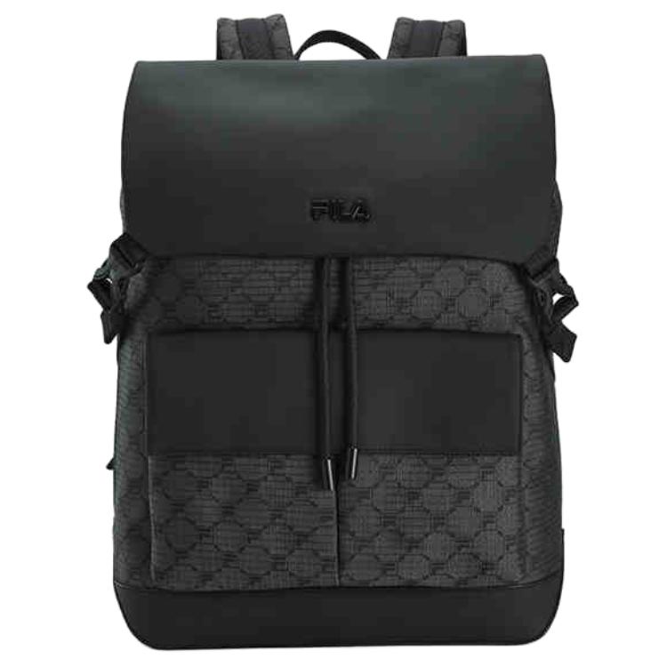 New FILA Fabric Backpack Men's Black Gray F13M518108FDY