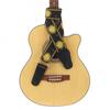 Fashion Guitar Strap Sun Flower Pattern Genuine Leather Ends with for Acoustic Electric Guitar Bass