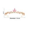 Simple Baroque Crystal Crown Tiara Elegant Design Crystal Rhinestone Princess Crown Sweet Style Bridal Crown Photography Props