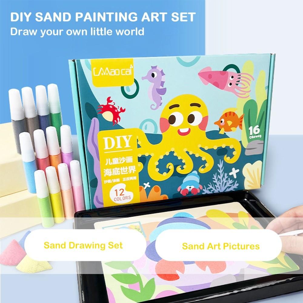 DIY Sand Art Pictures Art Pictures Sand Painting Crafts New Kids Handicrafts